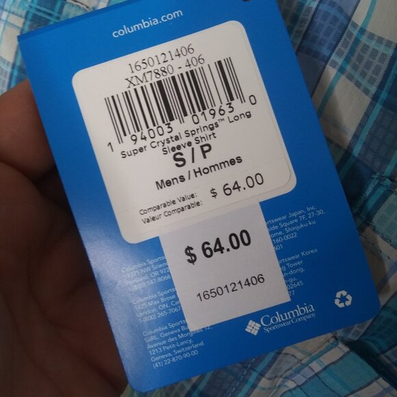 NWT mens Columbia PFG Omni shade button down shirt performance fishing gear S - Picture 6 of 16